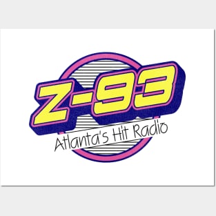 Z 93 Atlanta Hits Retro Defunct Radio Station Posters and Art